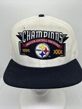 1995 New Era Pittsburgh Steelers AFC Champions XXX Snapback Hat NFL DuPont Visor