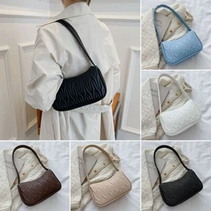 Female Casual PU Leather Women Handbag Messenger Bag Underarm Bag Shoulder Bags - Picture 1 of 17