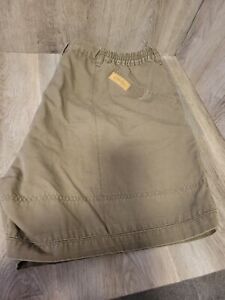 Cabelas  Shorts 42 Khaki Brown Cargo Pockets Outdoors Wear Mens Elastic Waist 