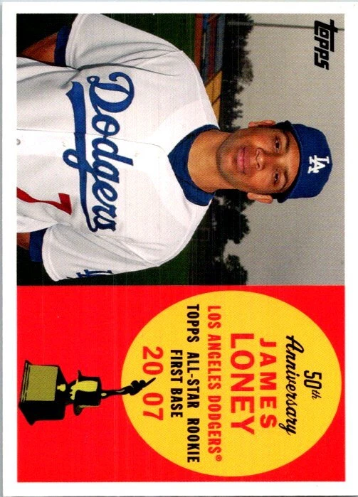 2008 Topps #AR70 James Loney All-Rookie Team 50th Anniversary - Image 1 of 2