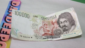 Vintage 100,000 Banca D'Italia Lire Centomila Foreign Money Banknote 1994 - Picture 1 of 8