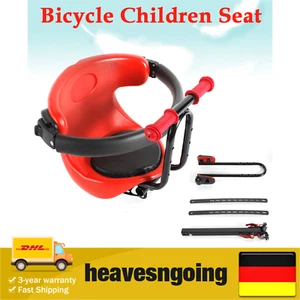 Fahrrad Sicherheits-Kindersitz Halterung Baby Fahrrad Sitz Vorne Rot bis zu 30kg - Bild 1 von 10