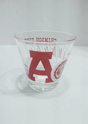 1961 University Of  Alabama Glass Crimson Tide Football Championship Roll Tide Cover