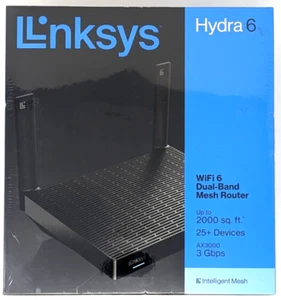 NEW! Linksys Hydra 6 Dual-Band Mesh Wi-Fi 6 Router (AX3000) - MR2000 - Picture 1 of 3