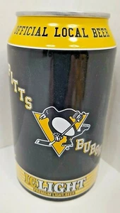 Pittsburgh Penguins 2018 parte inferior de lata de cerveza abierta luz de hielo vacía - Imagen 1 de 6