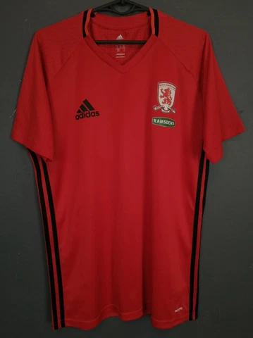 MENS PLAYER ISSUE FC MIDDLESBROUGH 2016/2017 SOCCER FOOTBALL SHIRT JERSEY SIZE M Cover