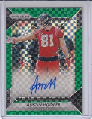 AUSTIN HOOPER 2016 Panini Prizm Rookie Autograph Prizms GreenPower 47/49 Falcons - Image 1 of 2