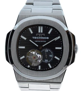 Rare Limited Edition Technos Nautilus 43mm Men's Black Dial SS Watch Ref: T9A62! - Picture 1 of 10