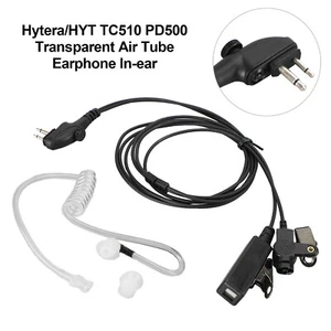 Acoustic Air Tube Headset PTT Fit for HYT TC-518 TC-580 TC-600 TC-610 TC-618 - Zdjęcie 1 z 10