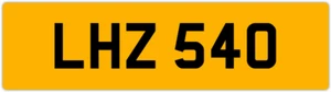 LHZ 540 L 3x3 PLACA DE MATRÍCULA PRIVADA SIN FECHA LEE LOU LUKE LUCY LEO LISA LIAM LEN - Imagen 1 de 1
