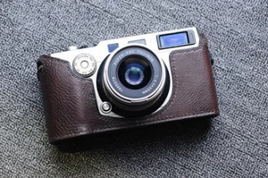 Real Leather Half Camera Case Bag Cover for Hasselblad XPan Fujifilm TX-1 - Picture 1 of 6
