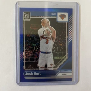 JOSH HART 2024-25 DONRUSS OPTIC BASKETBALL BLUE PRIZM KNICKS 32/49 - Picture 1 of 2