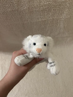 Small Floppy White Tiger Soft Toy Plush Stuffed Animal - Image 1 of 4