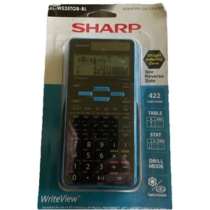 Sharp EL-W535TGB-BL Scientific Calculator, 16-Digit LCD 422 Functions SEALED - Picture 1 of 2