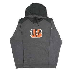 NIKE Herren Grau Cincinnati Bengals Pullover Hoodie XL Baumwolle Sport Sweatshirt - Bild 1 von 6