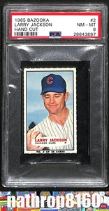 1965 Topps Bazooka Hand Cut #2 Larry Jackson Chicago Cubs PSA 8 NM-MT 9022 - Picture 1 of 4