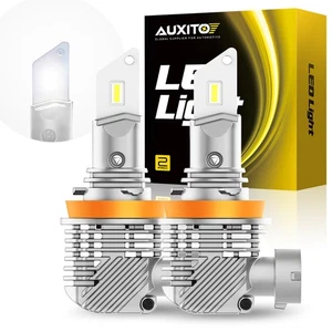 AUXITO H11 Headlight LED 40000LM Kit Hi Beam Low Bulbs 6000K White Error Free - Picture 1 of 13