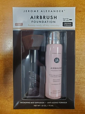 Jerome Alexander MagicMinerals AirBrush Foundation Kit *LIGHT MEDIUM* (4925) 10C - Image 1 of 4
