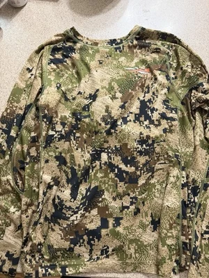 Sitka Core Lightweight Crew Long Sleeve Shirt Mens M Subalpine Hunting Baselayer - Image 1 of 2