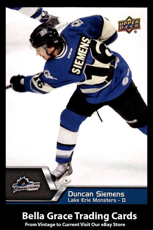 2014-15 Upper Deck AHL Duncan Siemens #145 Lake Erie Monsters NHL Hockey  - Image 1 of 2