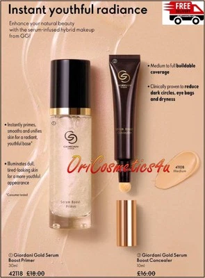 Oriflame Giordani Gold Serum Boost Primer and Serum Boost Concealer - Medium - Image 1 of 4
