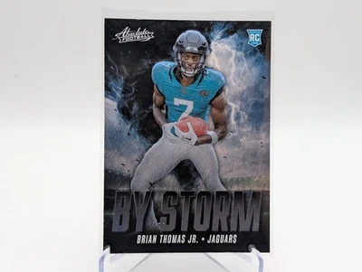 2024 Panini Absolute BRIAN THOMAS JR Rookie By Storm Jacksonville Jaguars RC - Image 1 of 2