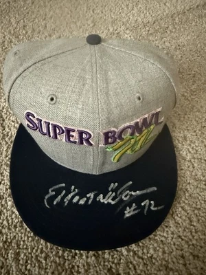 Ed Too Tall Jones Cowboys Autographed Hat Signed Super Bowl XII New Era Cap JSA - Image 1 of 4