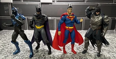 McFarlane DC Multiverse Lot BATMAN SUPERMAN BLUE BEETLE - Image 1 of 4