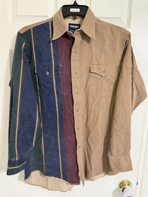 Wrangler Brushpopper Western Vintage Shirt 15.5-34 - Image 1 of 4
