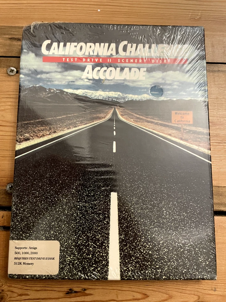 RARE - Commodore Amiga - The Duel Test Drive II Scenery Disk big box. Brand new - Image 1 of 2