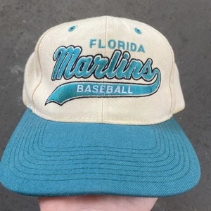 Vintage Starter Florida Marlins Hat 100 Percent Wool Snapback Cap - Picture 1 of 9