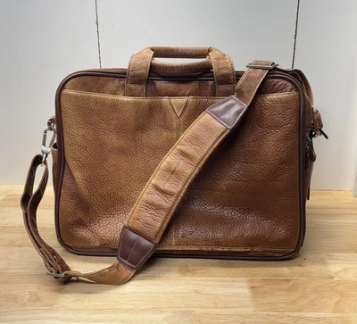 Johnston & Murphy Maletín de cuero Bolso de hombro Bolso para computadora portátil Foto 1 de 4