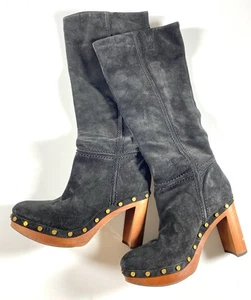 Veronica Beard Glendale Suede High Heel Clog Boots Brand New! - Picture 1 of 7