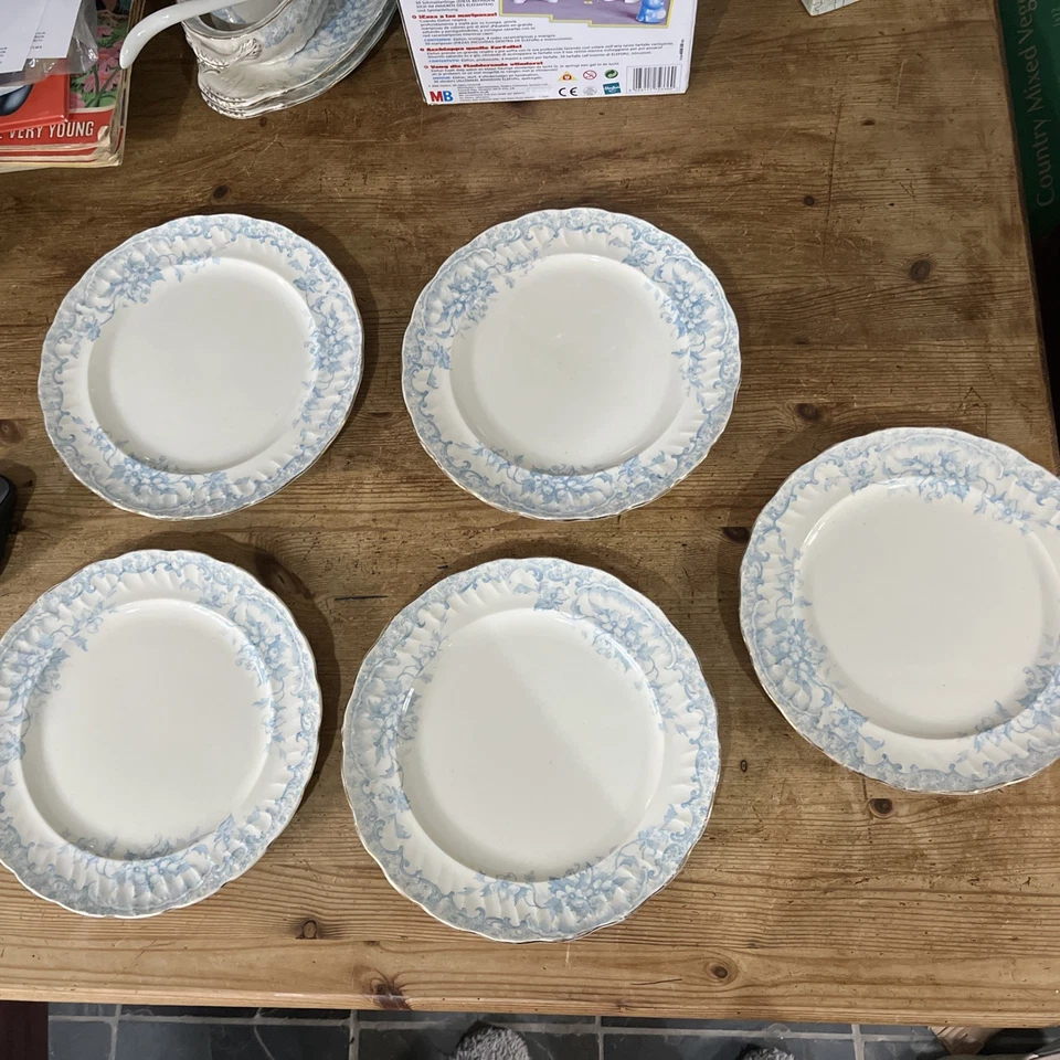 5 x Vintage/Antique Sampson Bridgwood & Son Dinner plates 24cm - Image 1 of 4