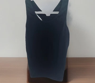 Camiseta sin mangas Fabletics Misses 1X negra atlética espalda deportiva Denise SculptKnit nueva Foto 1 de 4