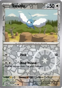 Swablu 152 Reverse Holo Common Pokemon Paradox Rift - Picture 1 of 2