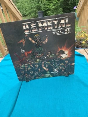 Rare! U.S. Metal Vol II '82 ORIGINAL US 1st GREEN label press/ LP Compilation. - Image 1 of 4