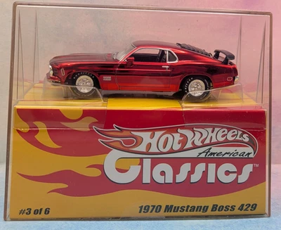 2003 Hot Wheels American Classics 1970 MUSTANG BOSS 429 #3∞red∞∞#3659/5000∞1/43 - Image 1 of 4