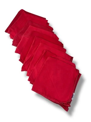 Couleur Nature Napkins Set 10 19x19 French Linens Xmas Red Color Variations - Image 1 of 4