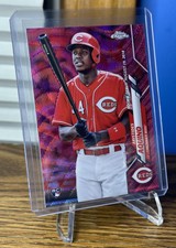 2020 Topps Chrome Update Aristides Aquino #U-57 Pink Wave Refractor SP Rookie RC