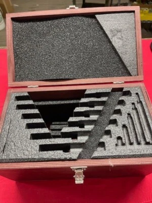 Starrett 956 Wood Case for S436CZ/S226BZ Micrometer Sets 0-6"  IN STOCK - Image 1 of 4