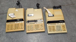 Lot 3 Monroe Systems (2)5140 & 7140 12-Digit Printing Calculator Tax Business - Picture 1 of 5