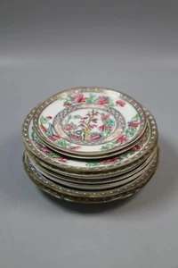 Set of 9 Coalport Indian Tree dishes - saucers, side plates - Picture 1 of 20