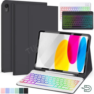 Backlit Keyboard Case Cover For iPad 7th 8th 9th 10th 11th Gen Air 4 5 6 Pro 11 - Picture 1 of 45