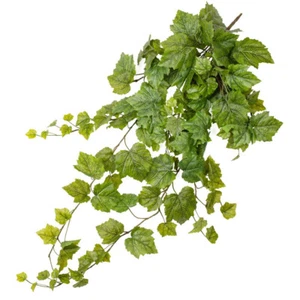 39" Real Touch Lifelike Artificial Green Grape Leaf Bush - Picture 1 of 7