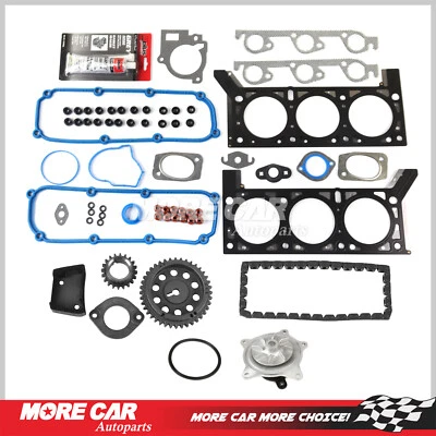 Kit de cadena de distribución juego de juntas de cabezal de bomba de agua para Chrysler Dodge Caravan 2004 3,3 L Foto 1 de 4