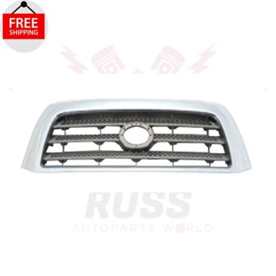 New Front Grille Assembly Gray with Chrome Frame Fits 2007-2009 Toyota Tundra - Image 1 of 4