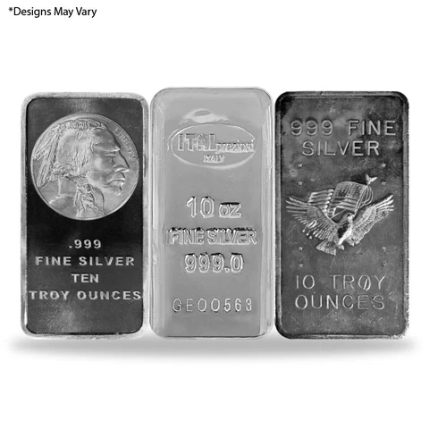 10 oz Generic Silver Bar .999 Fine Cover