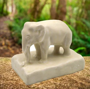 Rookwood XXIV 1924 Art Pottery Creamy Color Elephant Figurine Paperweight 2797 - Picture 1 of 10