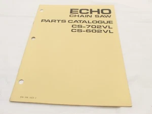 Echo Kioritz Motorsäge CS-702VL CS-602VL Teilekatalog Handbuch - Bild 1 von 5
